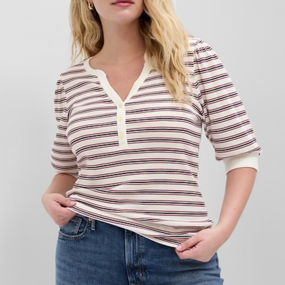 Striped Henley Top